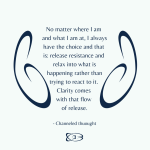 Release resistance and relax into it